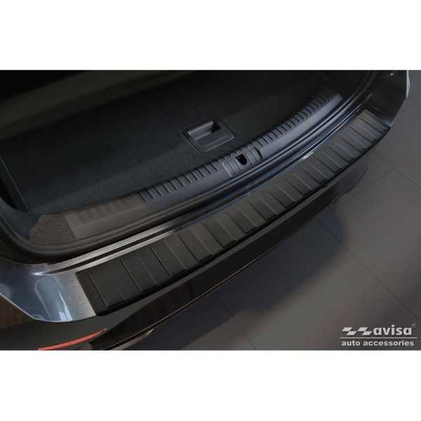 Protection de seuil arrière inox noir mat Seat Leon Sportstourer in...