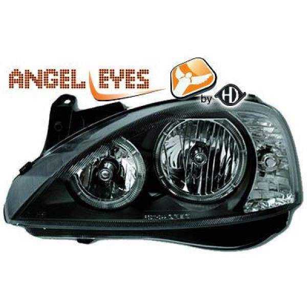 KIT PROJECTEUR DESIGN CORSA. 00 06     KLARGLAS/SCHWARZ