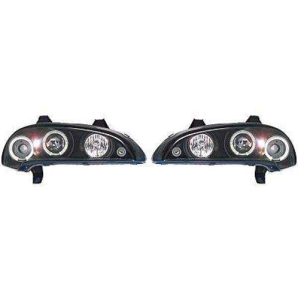 SET PROJECTEUR  TIGRA. 94 00     KLARGLAS/SCHWARZ