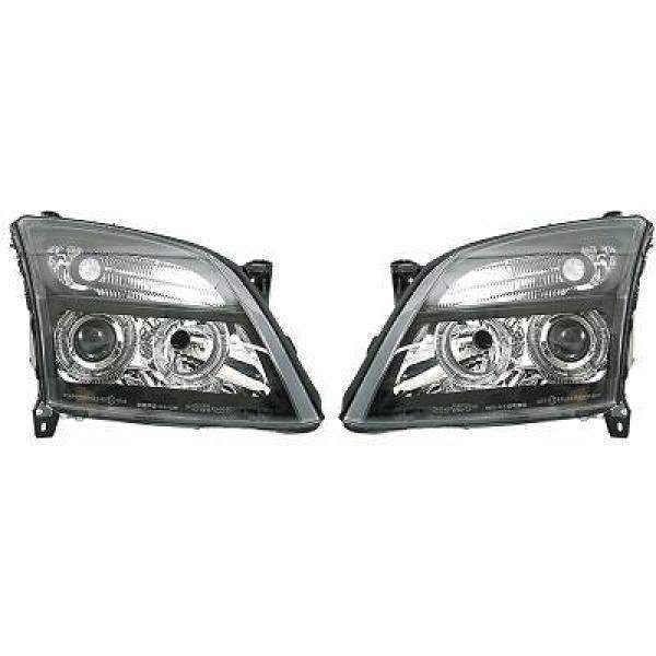 SET PROJECTEUR DESIGN VECTRA. 02 05     KLARGLAS/SCHWARZ