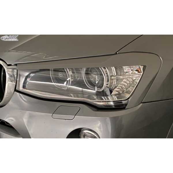 RDX Couvre phares pour BMW X3 F25 LCI & X4 F26 (2014-2018) Light Brows