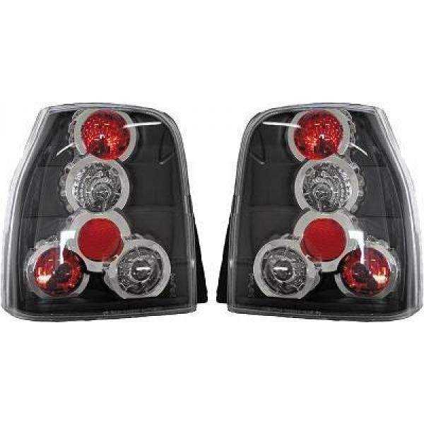 FEU ARRIÃˆRE DESIGN. SET LUPO. 97 00     KLARGLAS/SCHWARZ