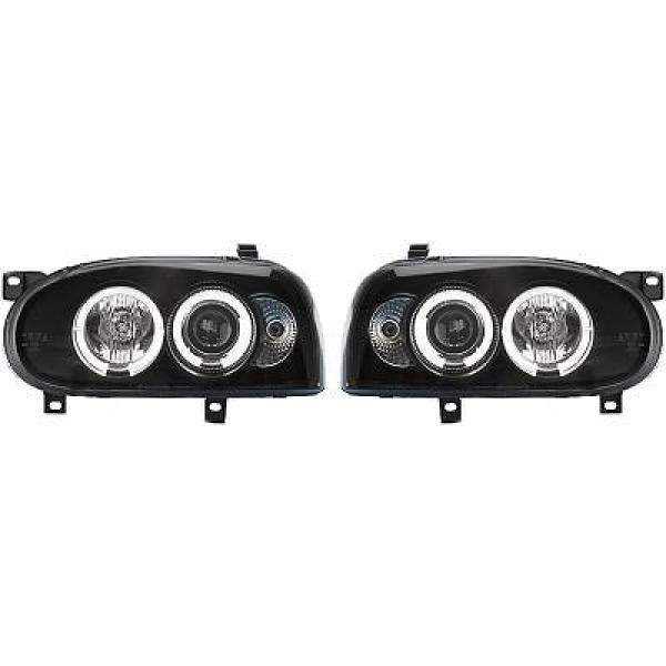 ENSEMBLE DE PHARES DESIGN GOLF. 91 97        H1+H1 SCHWARZ