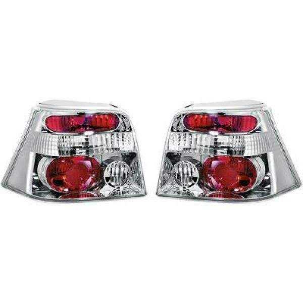 ENSEMBLE FEUX ARRIERE GOLF IV. 97 04       KLARGLAS/CHROM