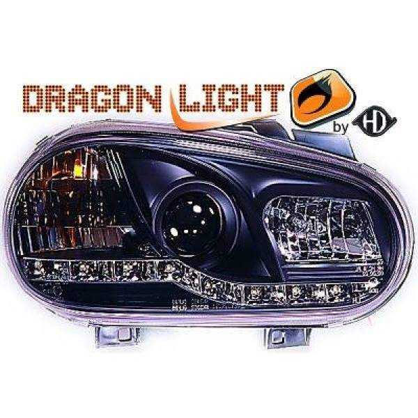 SET PROJECTEUR  GOLF IV 97 03   KLARGL.SCHW. H1/H1