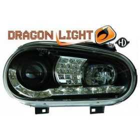 ENSEMBLE DE PHARES DESIGN GOLF 4 97 03     KLARGLAS/SCHWARZ