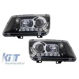 Phares adaptés a VW Bora 98-05 DRL Optic Black |  | Phare Avant