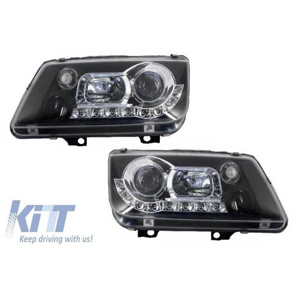 Phares adaptés a VW Bora 98-05 DRL Optic Black |  | Phare Avant