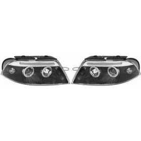 Phares adaptÃ©s a VW Passat 3BG (2000-2005) 2 Halo Rims Black