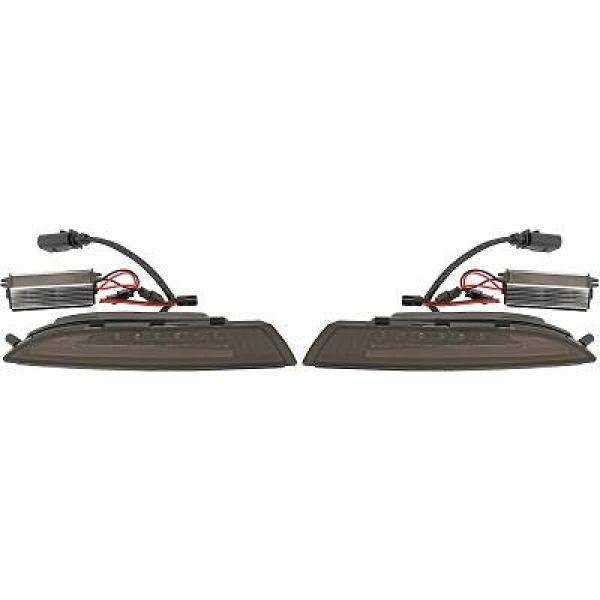 CLIGNOTANTS LED SCIROCCO. 08 14 SET   KLARGLAS/SMOKE