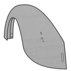 Aile ARRIERE Coccinelle. 54 67