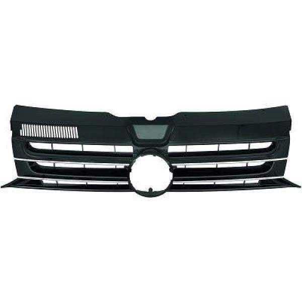 GRILLE AVANT TRANSP. T5. 09 15        SCHWARZ CHROM
