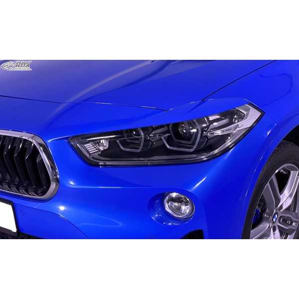 RDX Couvre phares pour BMW X2 (F2X / F39 / 2017-2023) Light Brows