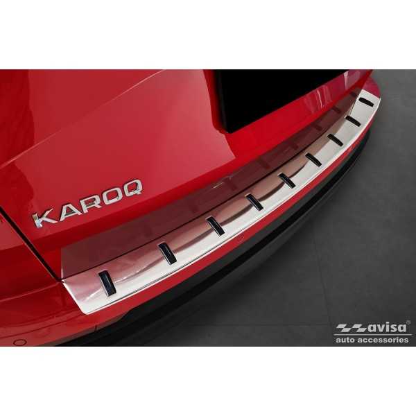 Seuil de coffre silver satinÃ© SKODA KAROQ FL2022- / Sportline FL 2022