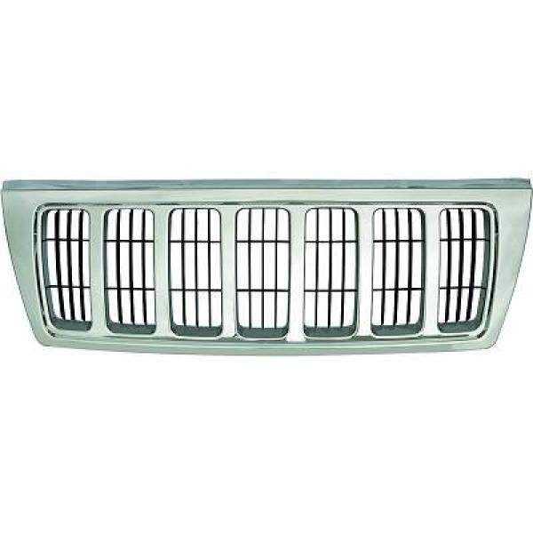 GRILLE AVANT GD.CHEROKEE. 04 05          CHROM/SCHWZ