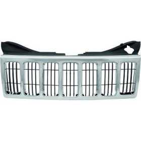 GRILLE AVANT GD.CHEROKEE. 08 10           CHRM/SCHWZ