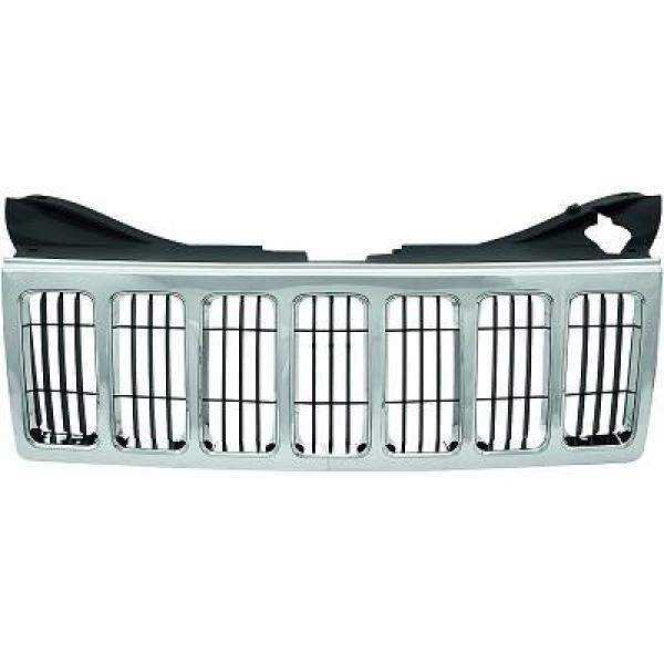 GRILLE AVANT GD.CHEROKEE. 08 10           CHRM/SCHWZ