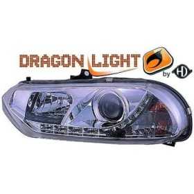 SET PROJECTEUR DESIGN ALFA 156 97 03       KLARGLAS/CHROM