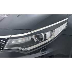 Spoilers de phares sur mesure pour Kia Optima (JF) 2015- (ABS) | RD...